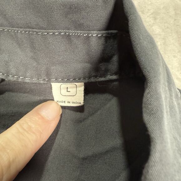 Pact Men's Boulevard Brushed Twill Blazer Gray Organic Cotton Size Large - Picture 4 of 10